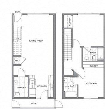 2F w/ Balcony floor plan