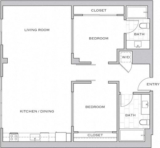Floor plan layout diagram for 2L