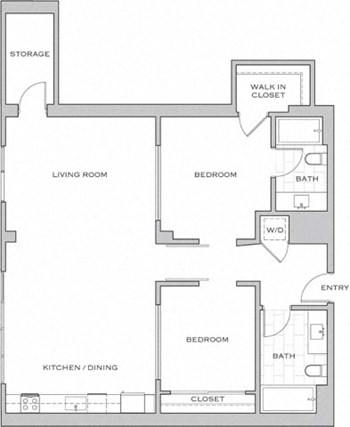 2R floor plan
