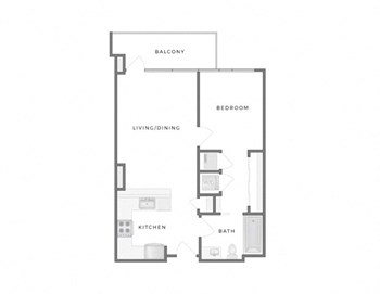 1D floor plan