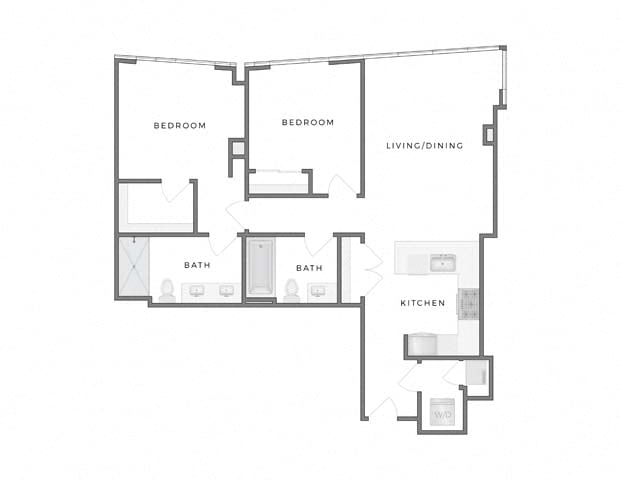 Floor plan layout diagram for 2D