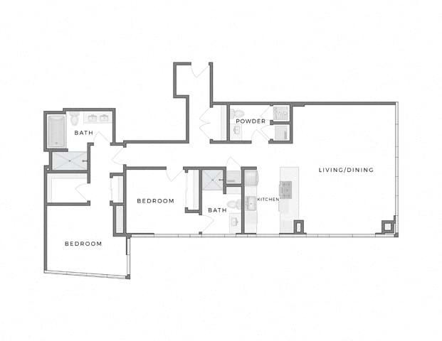 Floor plan layout diagram for 2L