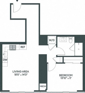 1E floor plan