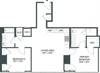 2B floor plan