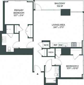 2E floor plan