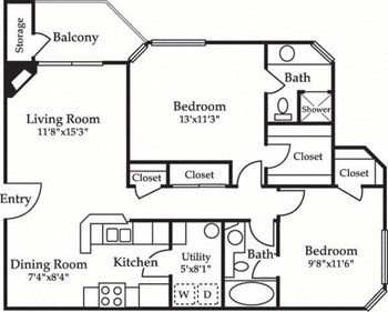 2B floor plan