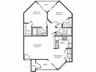 2B floor plan