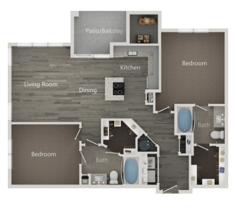 Floor plan layout diagram for 2D