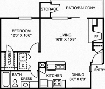 1B Renovation 2 floor plan