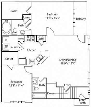 2B floor plan