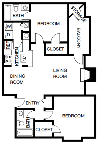 2B floor plan