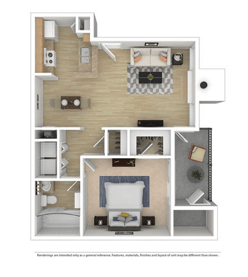 1B floor plan
