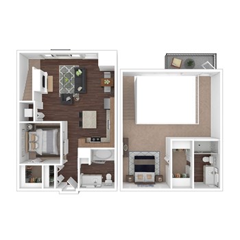 2J w/ Balcony floor plan
