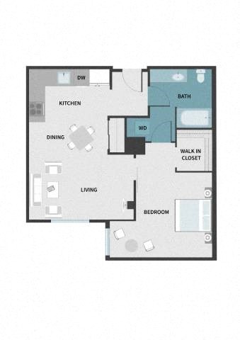 1B floor plan