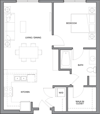1N floor plan