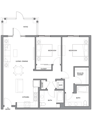 2C floor plan