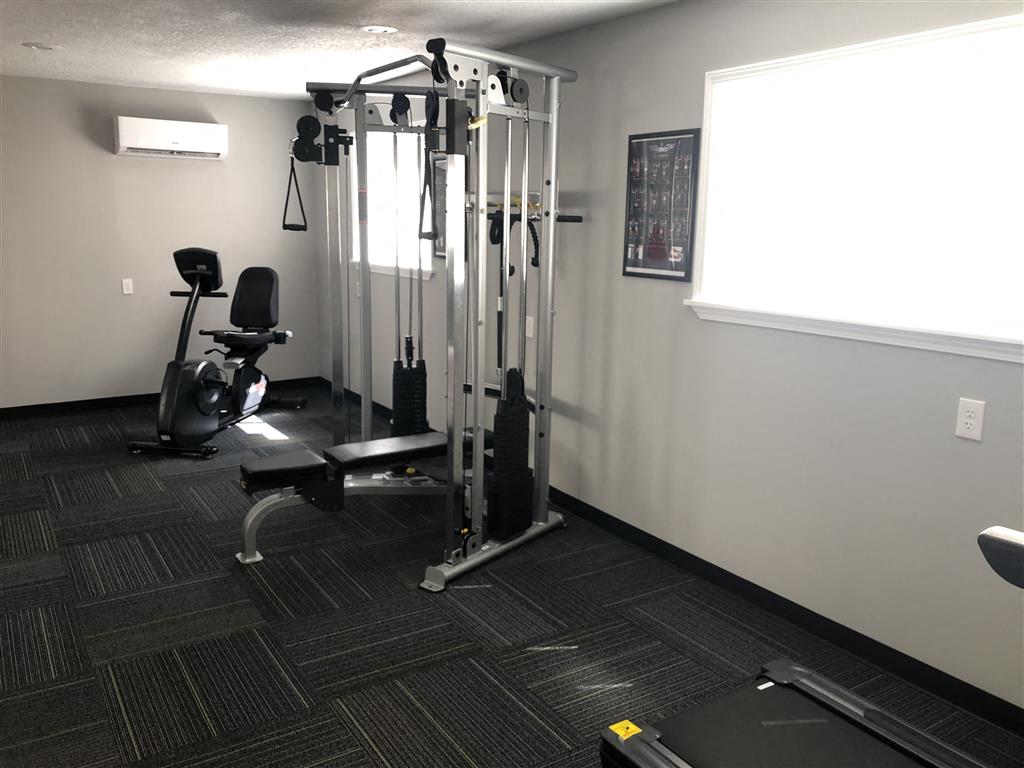 fitness center with equipment