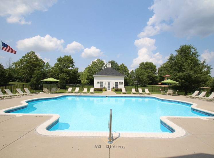 This is a photo of the pool area at Washington Park in Centerville, OH.