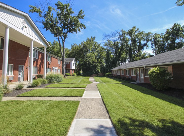 This is a photo of the grounds/building exteriors at Colonial Ridge Apartments in Cincinnati, OH.