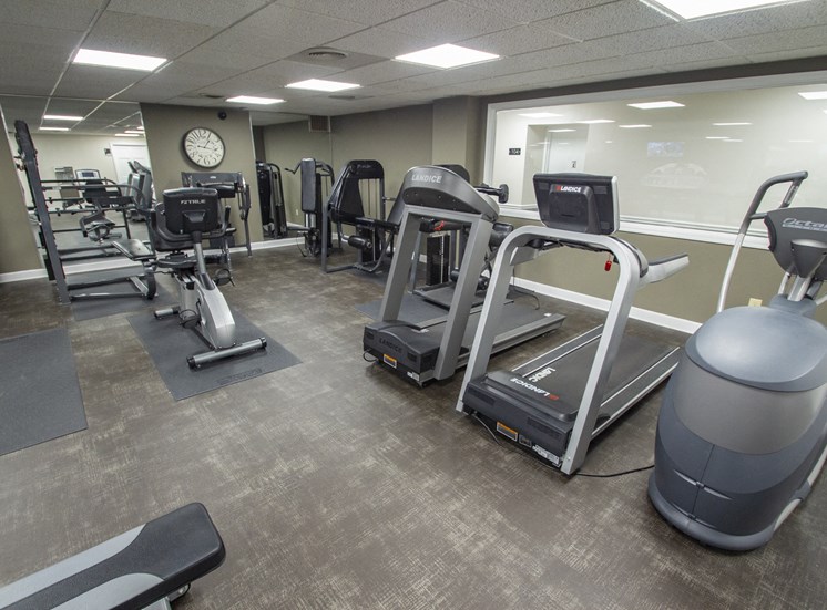 This is a photo of the 24-hour fitness center at Park Lane Apartments in Cincinnati, OH.