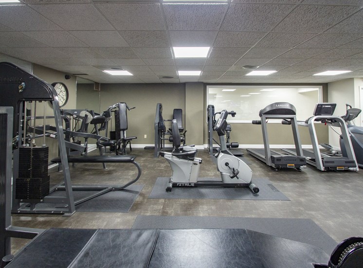 This is a photo of the 24-hour fitness center at Park Lane Apartments in Cincinnati, OH.
