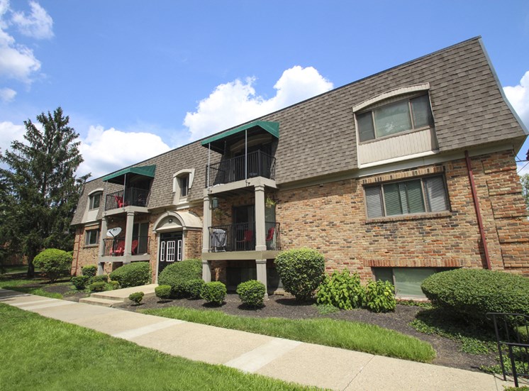 This is a photo of a building exterior at Village East Apartments in Franklin, OH.
