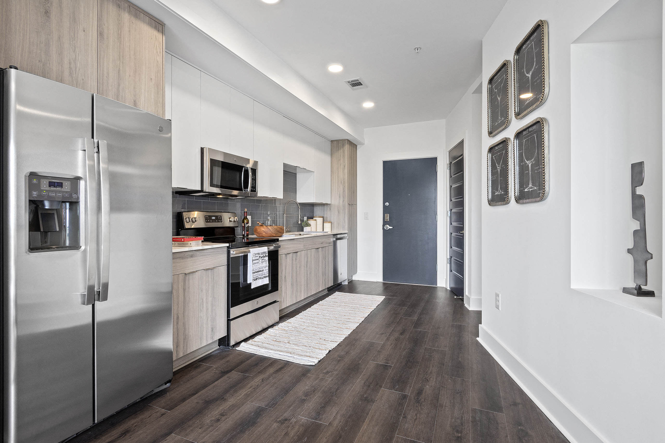 Wood Floor Kitchen at Arya Peachtree, Atlanta, GA, 30309
