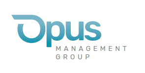 the logo of oppus management group on a white background