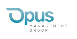 the logo of oppus management group on a white background