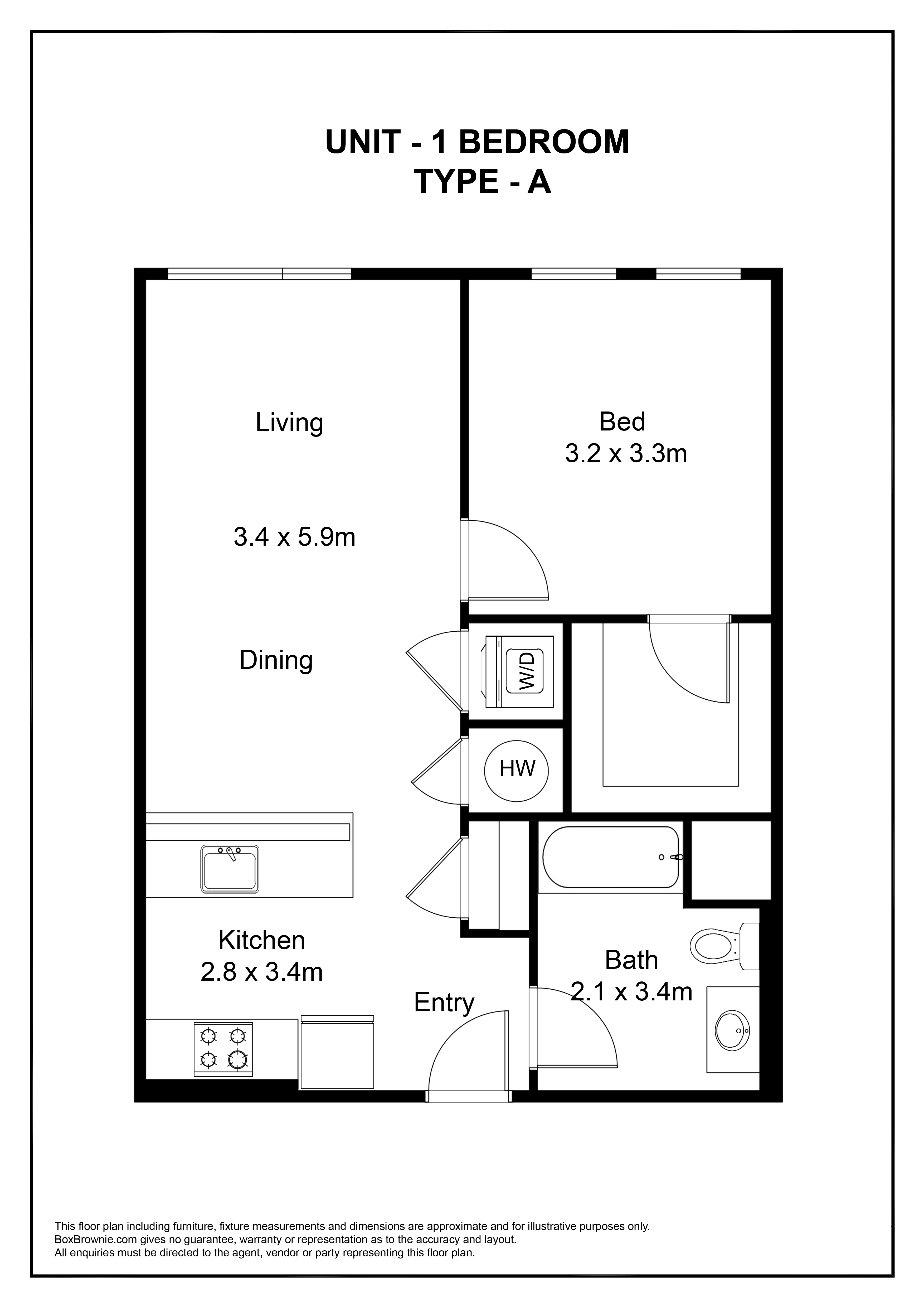 Floorplan for Unit 304
