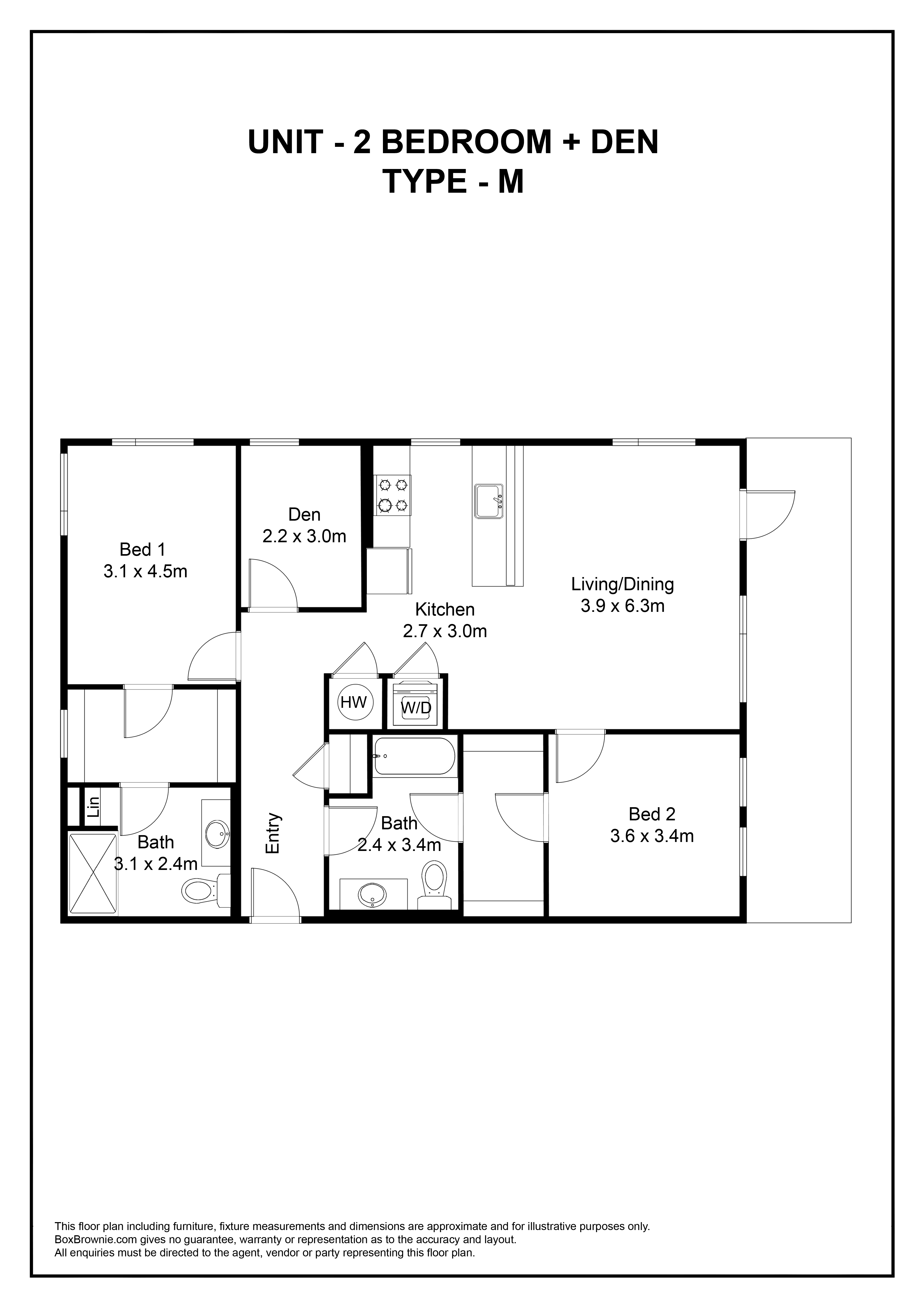 Floorplan for Unit 601