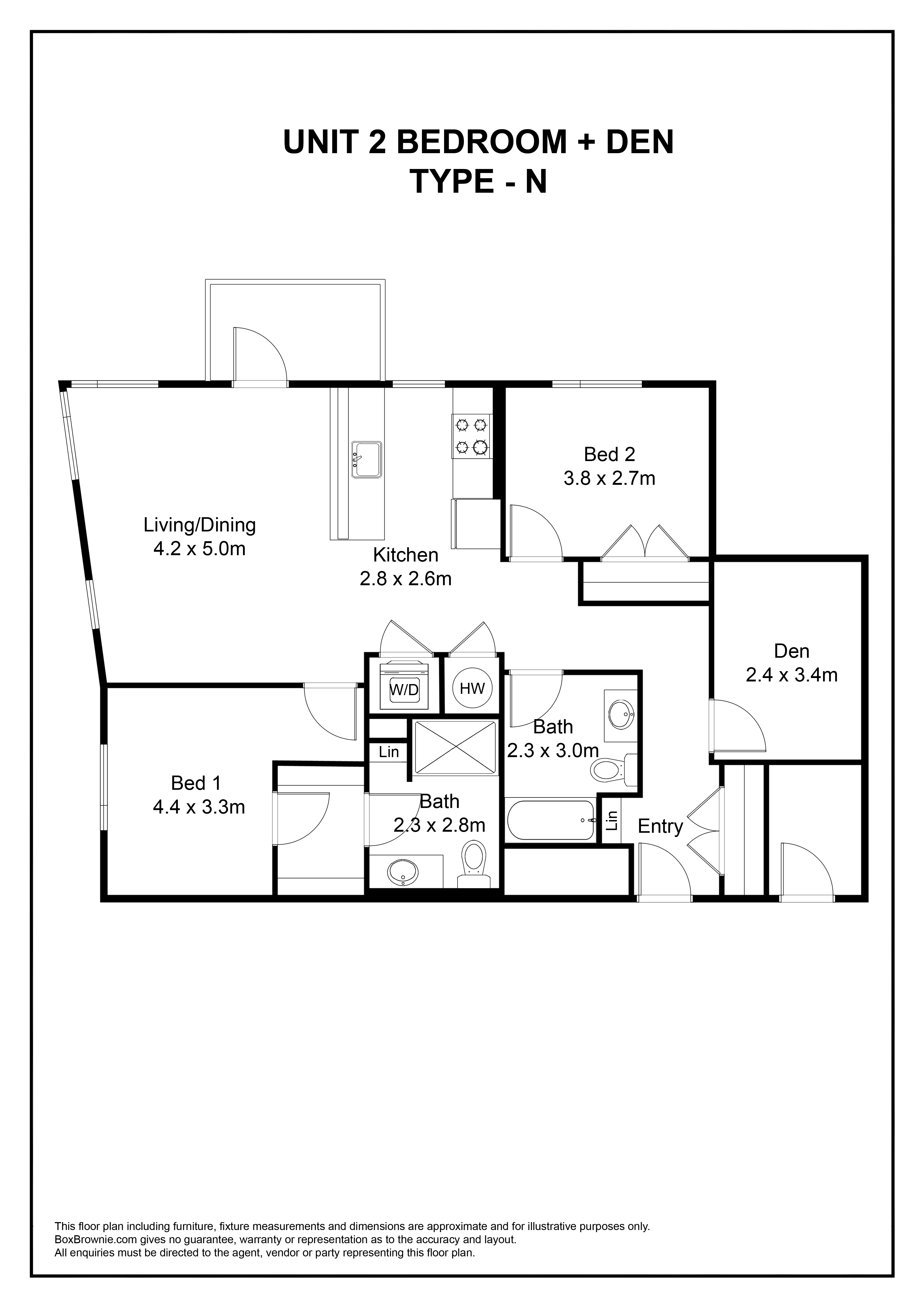 Floorplan for Unit 328