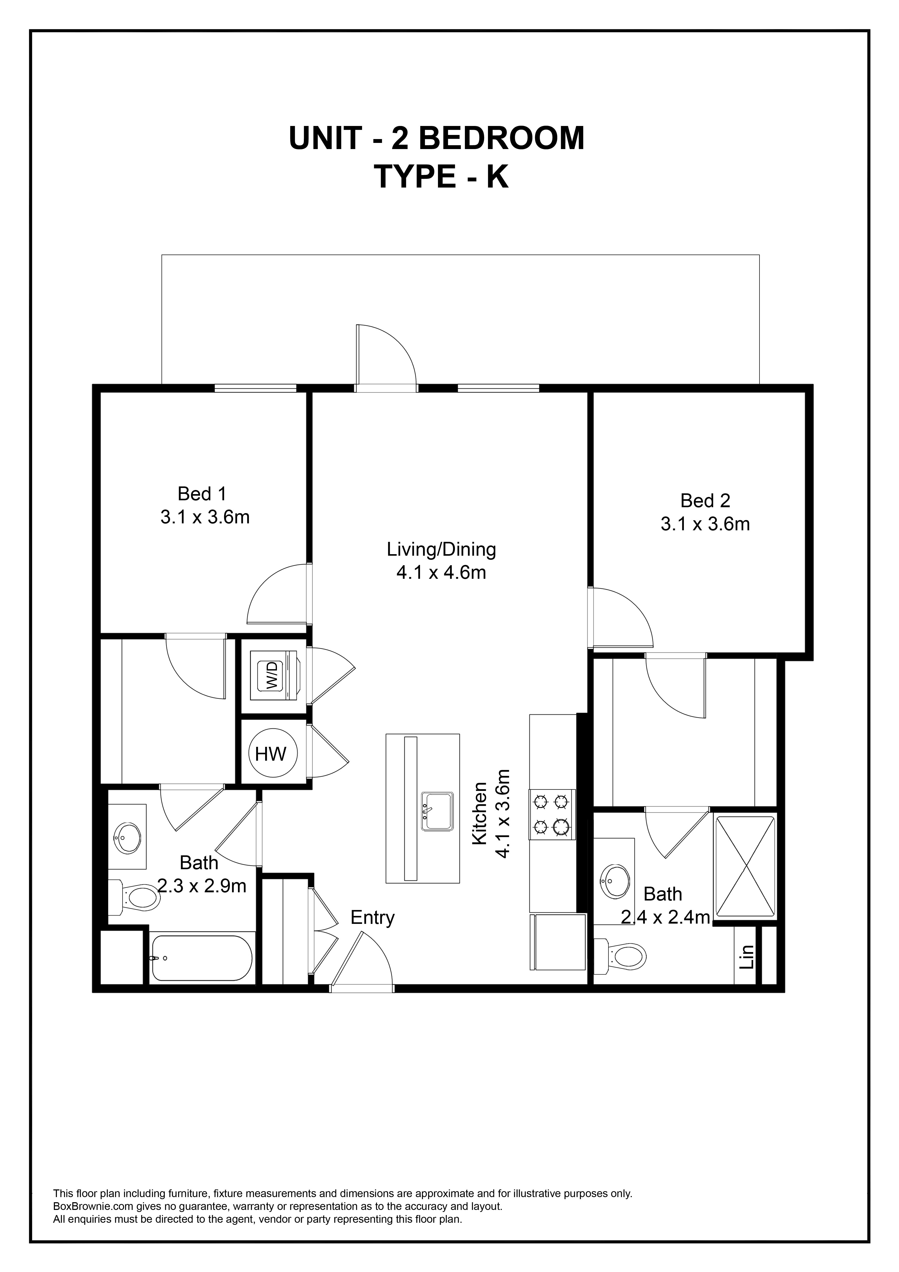 Floorplan for Unit 603