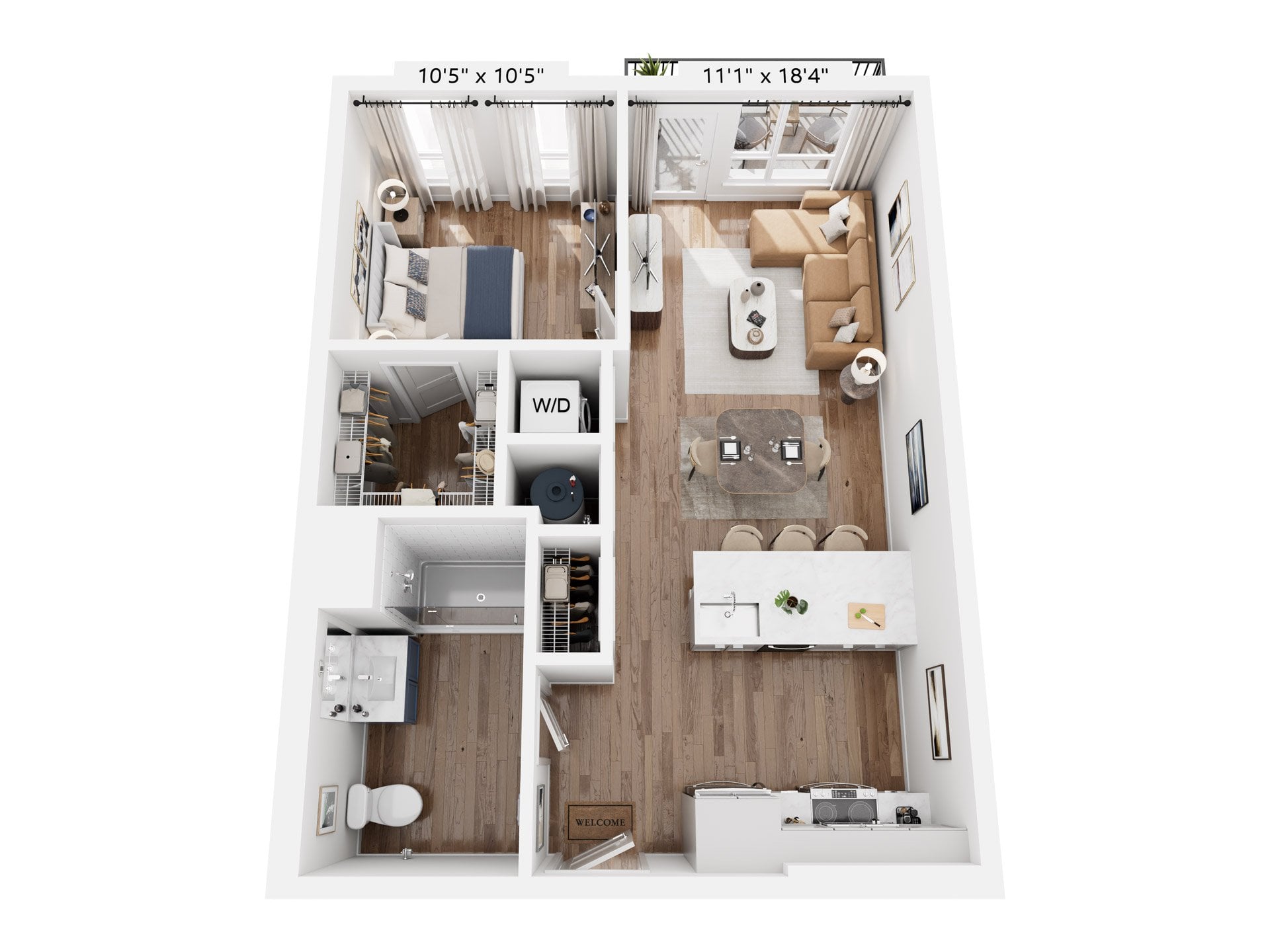 Floorplan for Unit 304