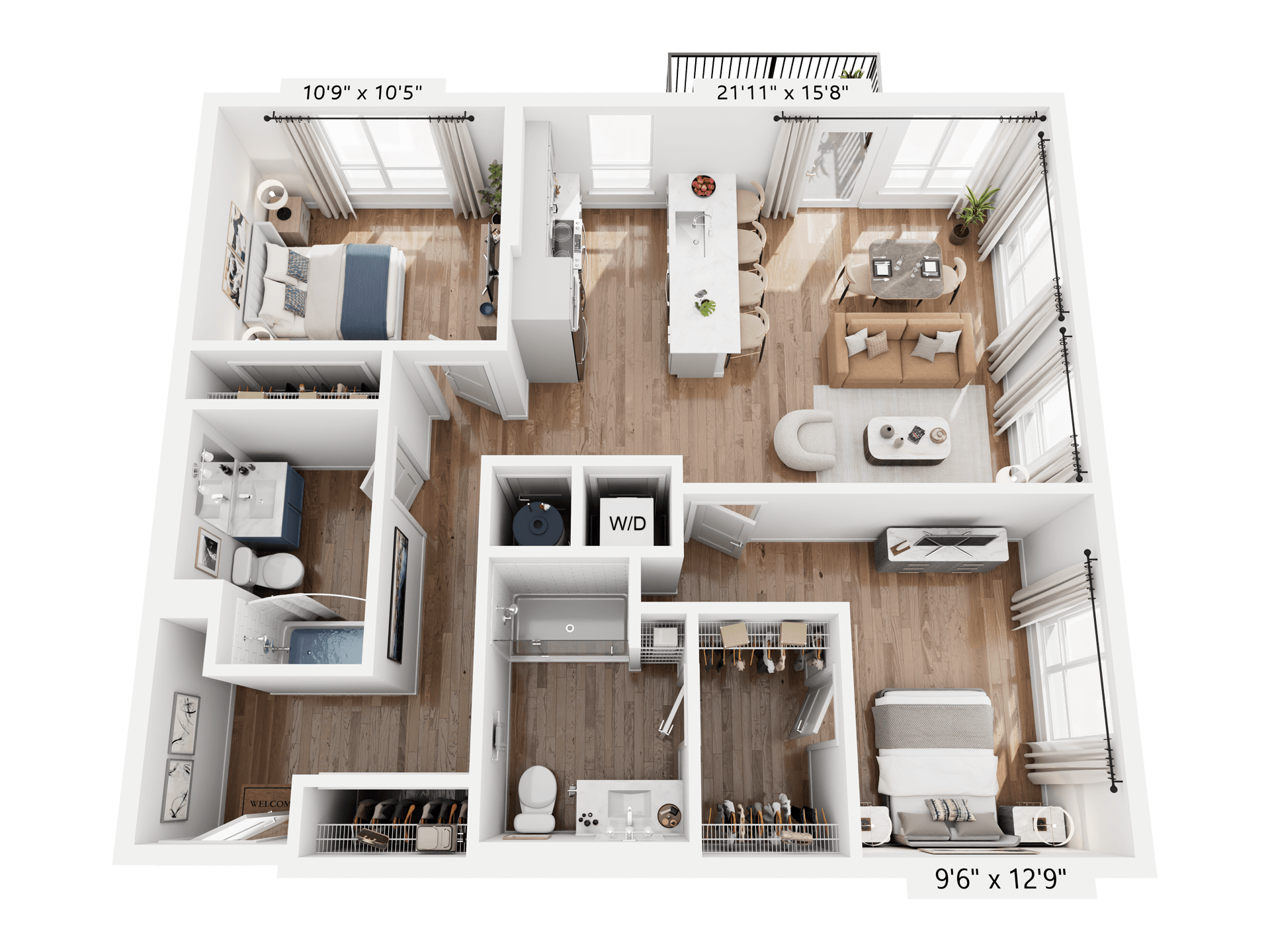 Floorplan for Unit 301