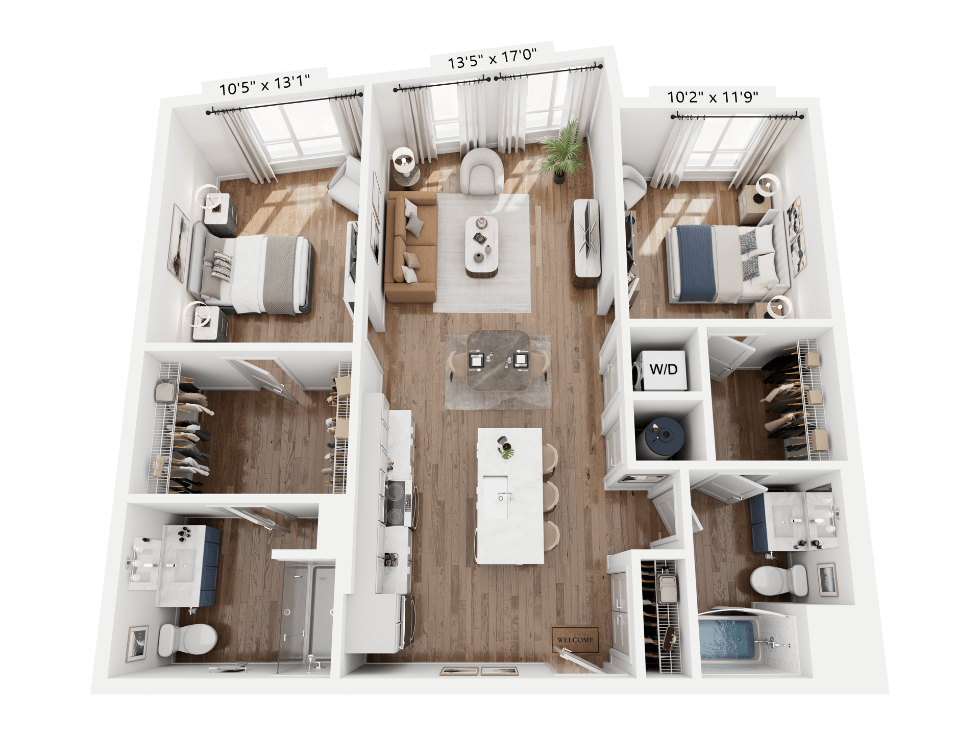 Floorplan for Unit 317