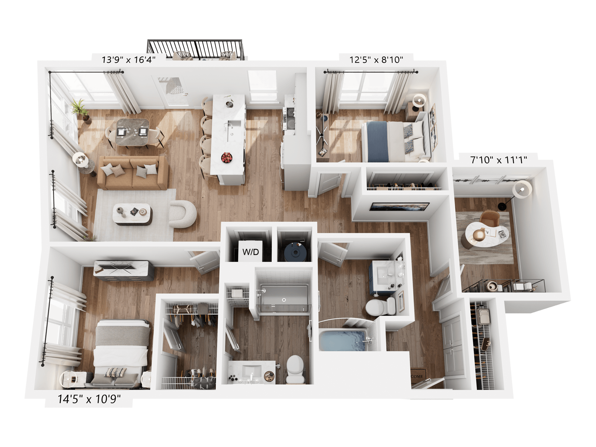 Floorplan for Unit 428