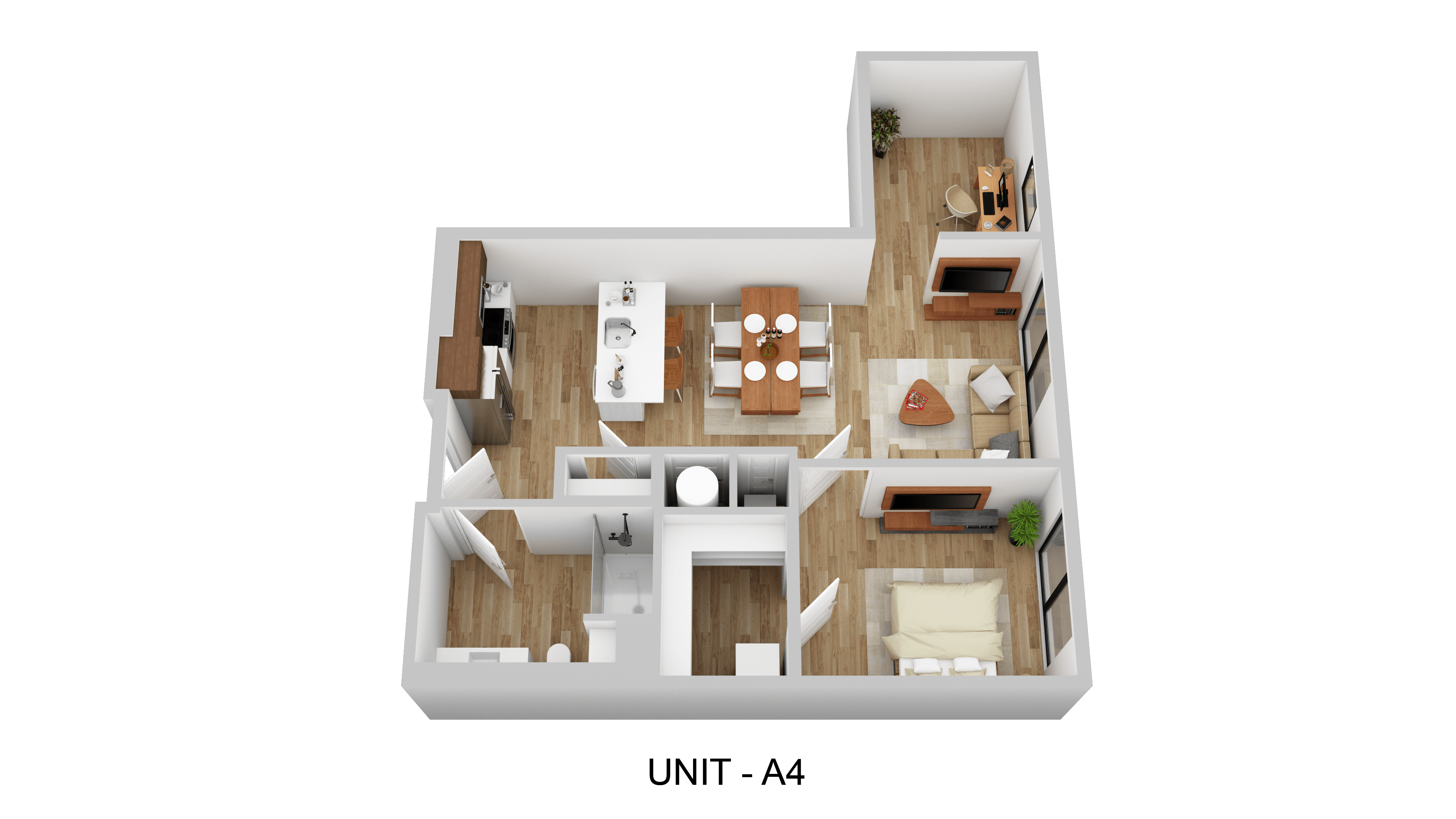 Floorplan for Unit 128