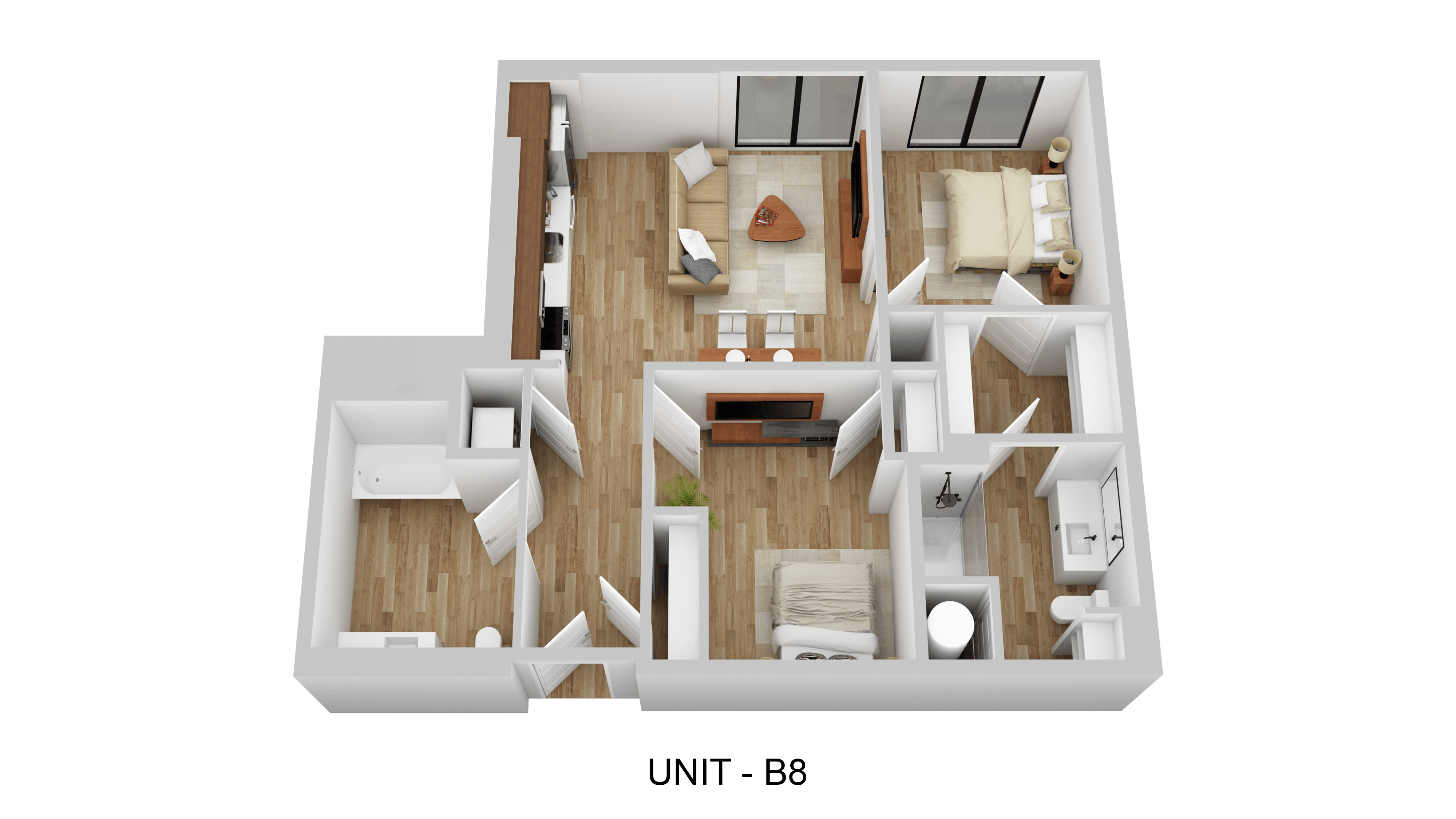Floorplan for Unit 109