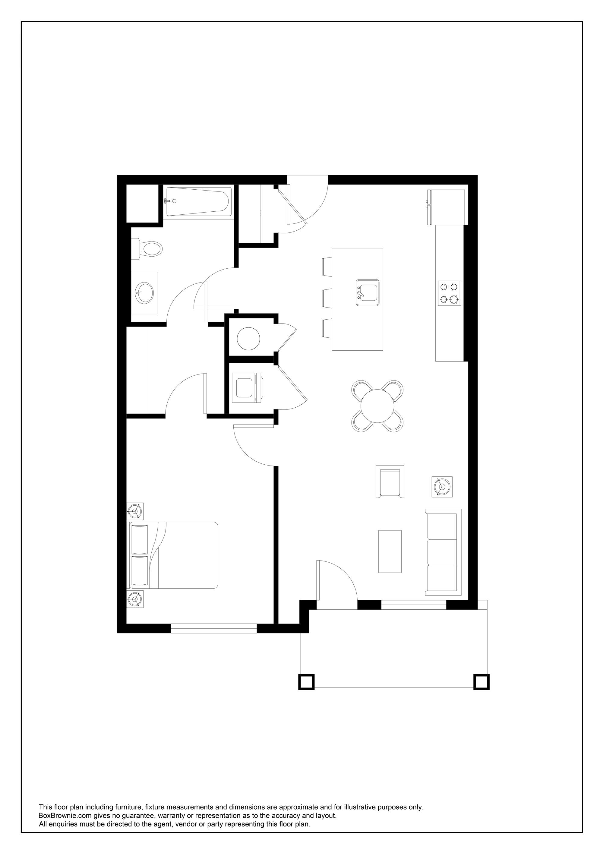 Floorplan for Unit 1107