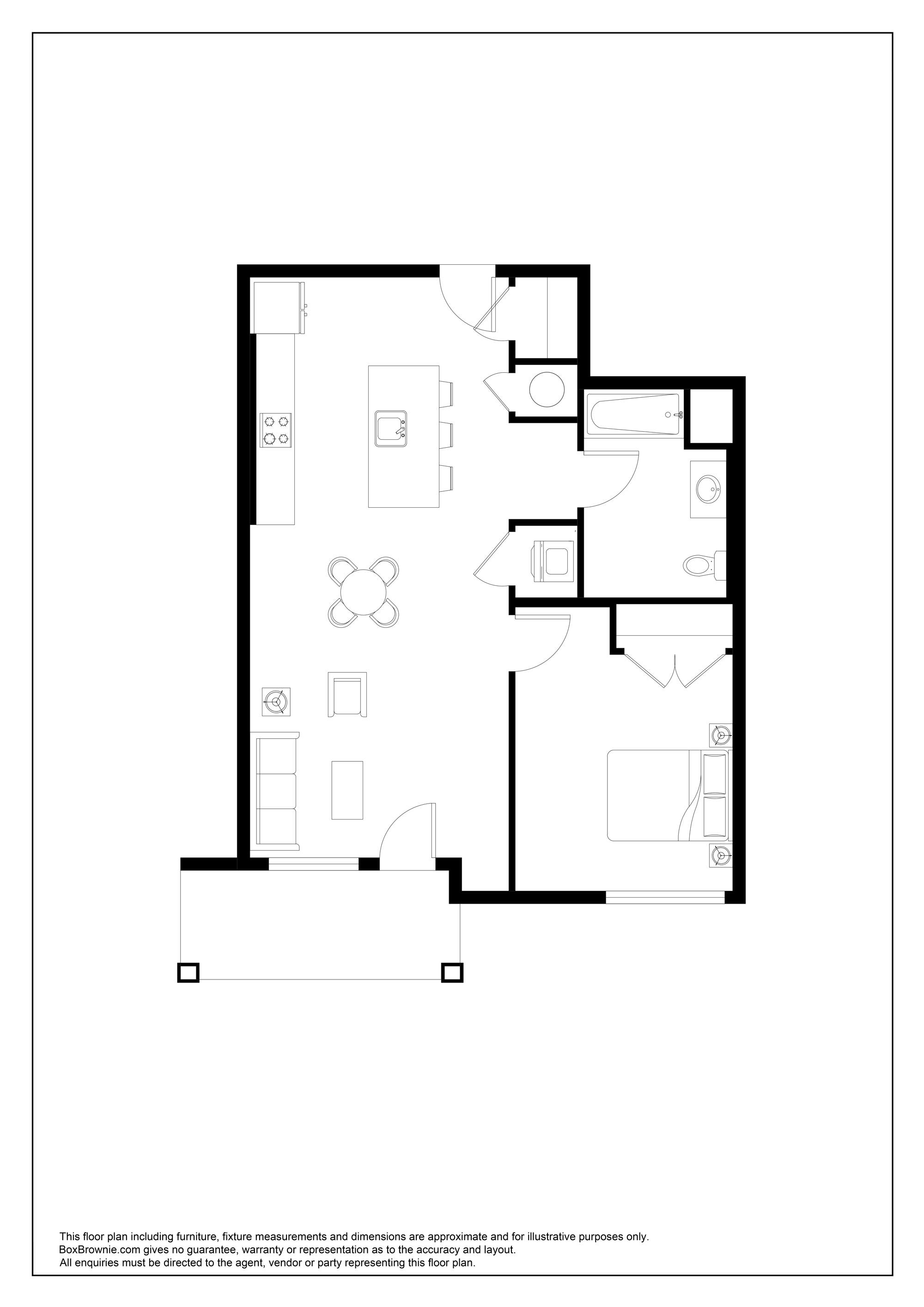 Floorplan for Unit 2103