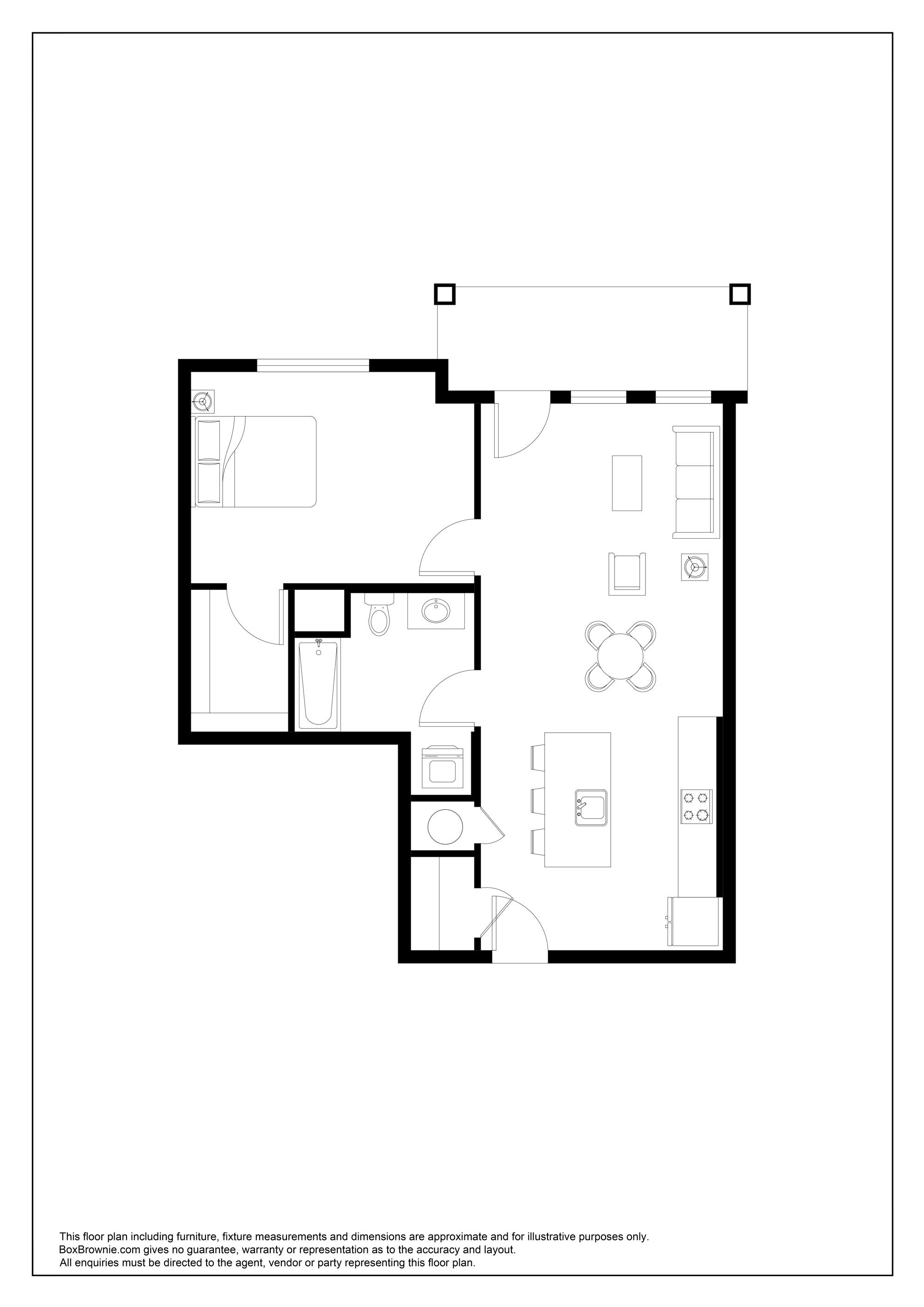 Floorplan for Unit 1210
