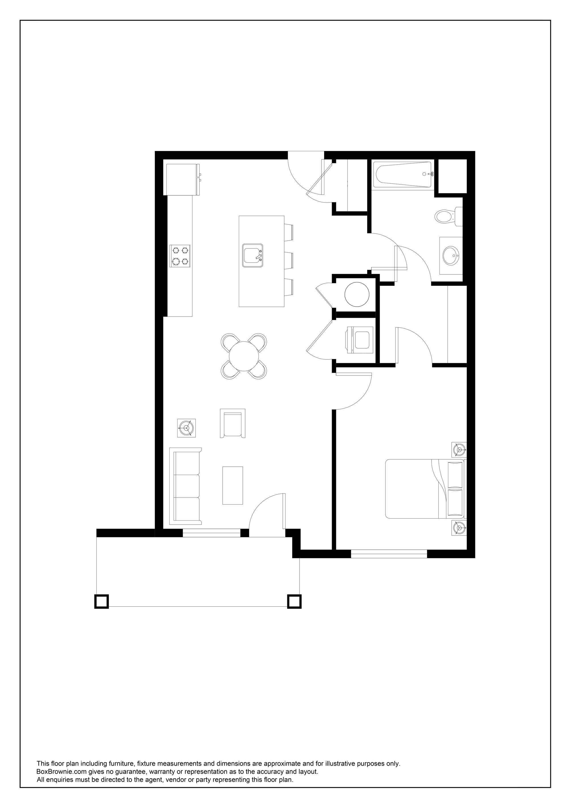 Floorplan for Unit 1203