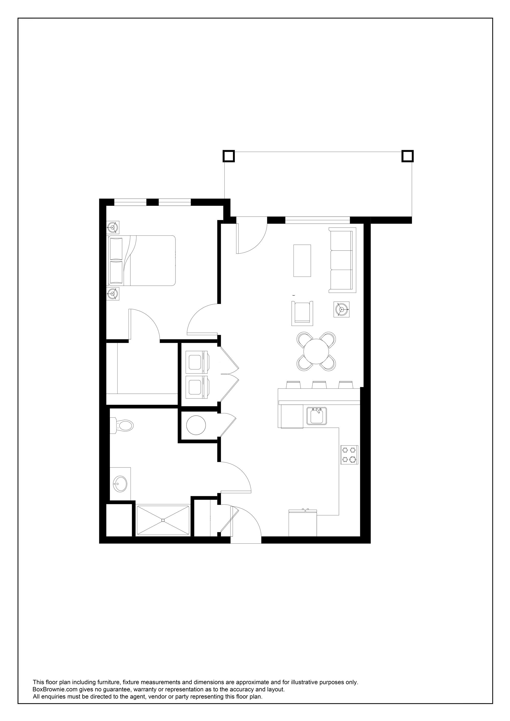 Floorplan for Unit 1106