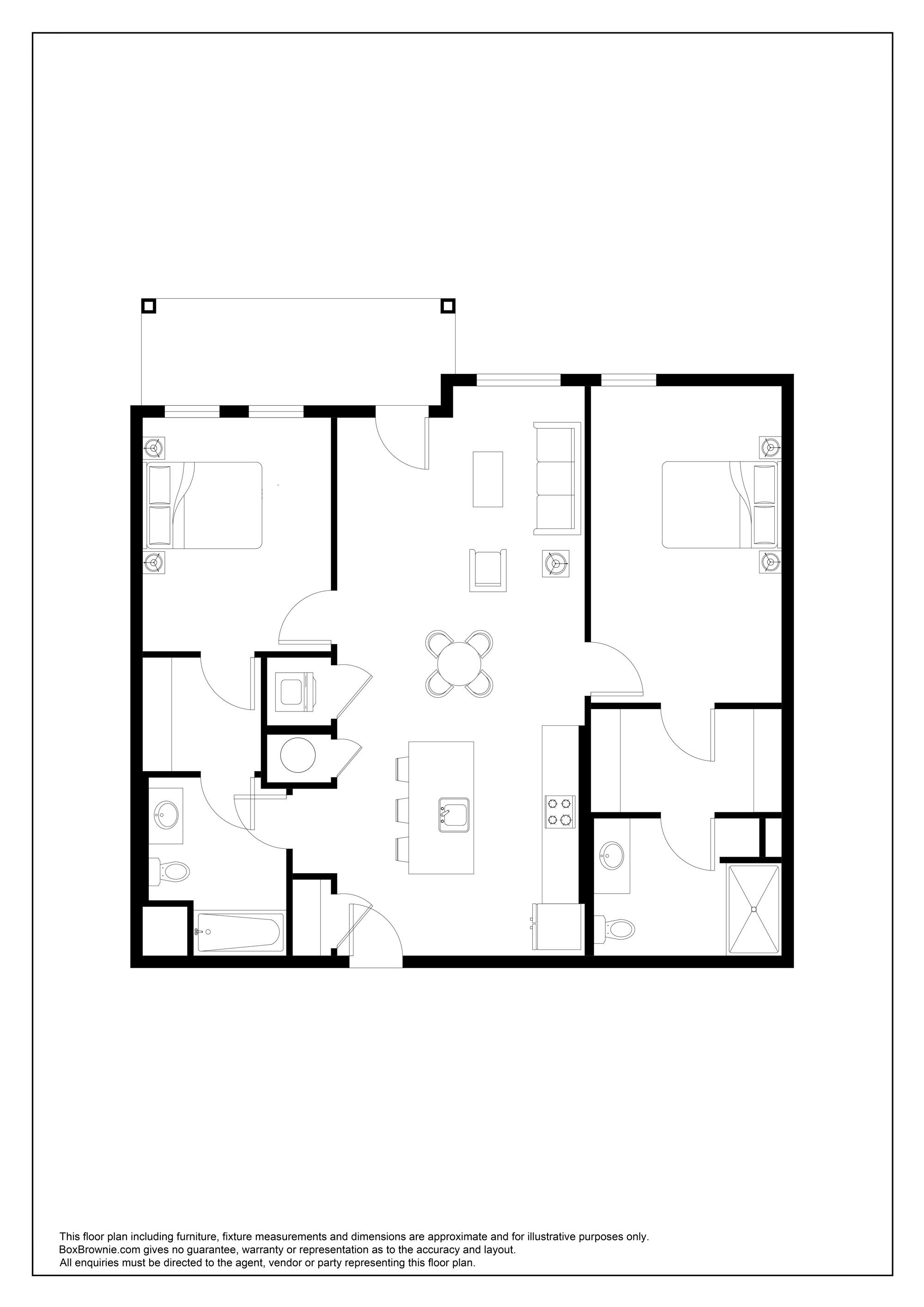 Floorplan for Unit 1108