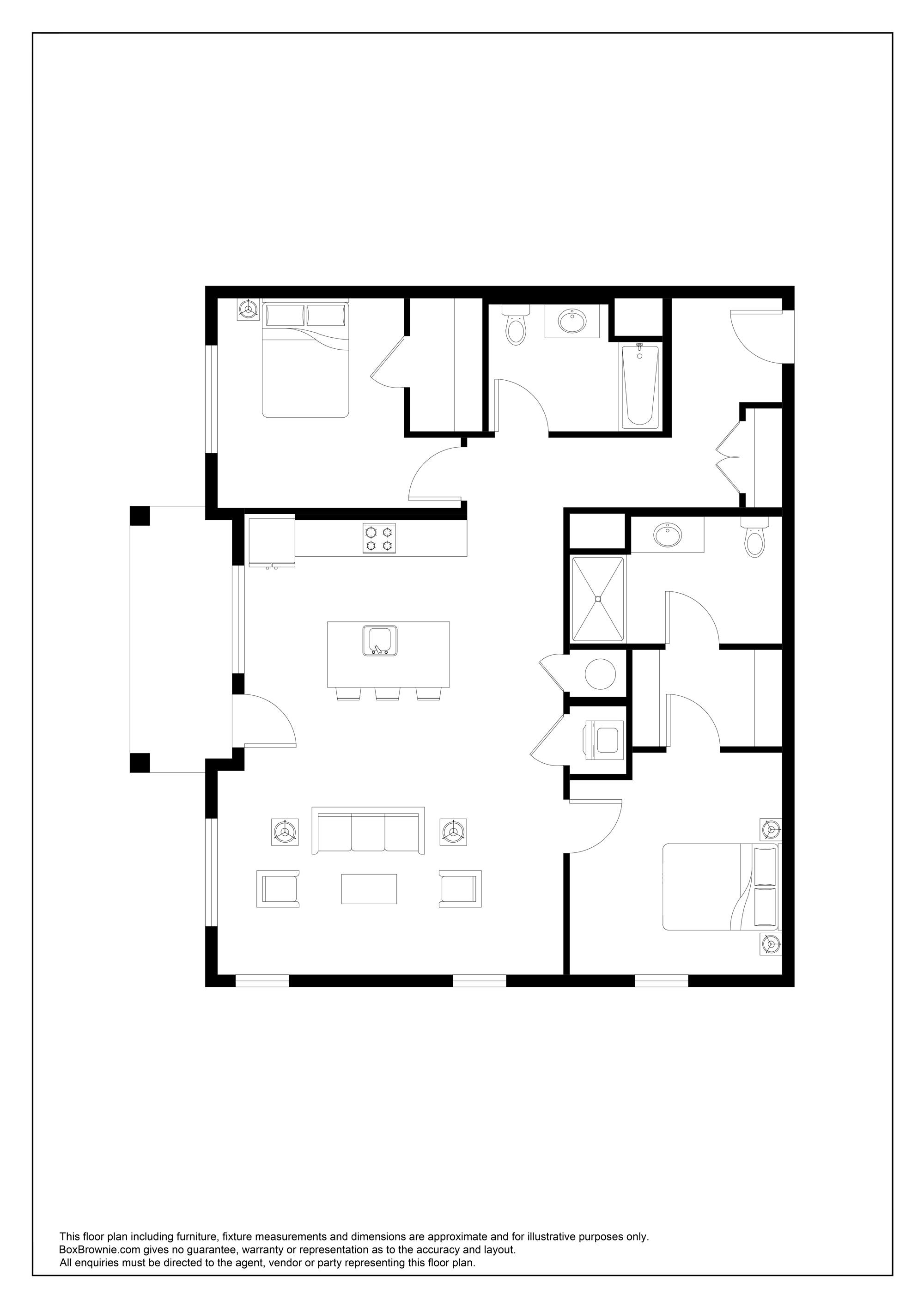 Floorplan for Unit 3111