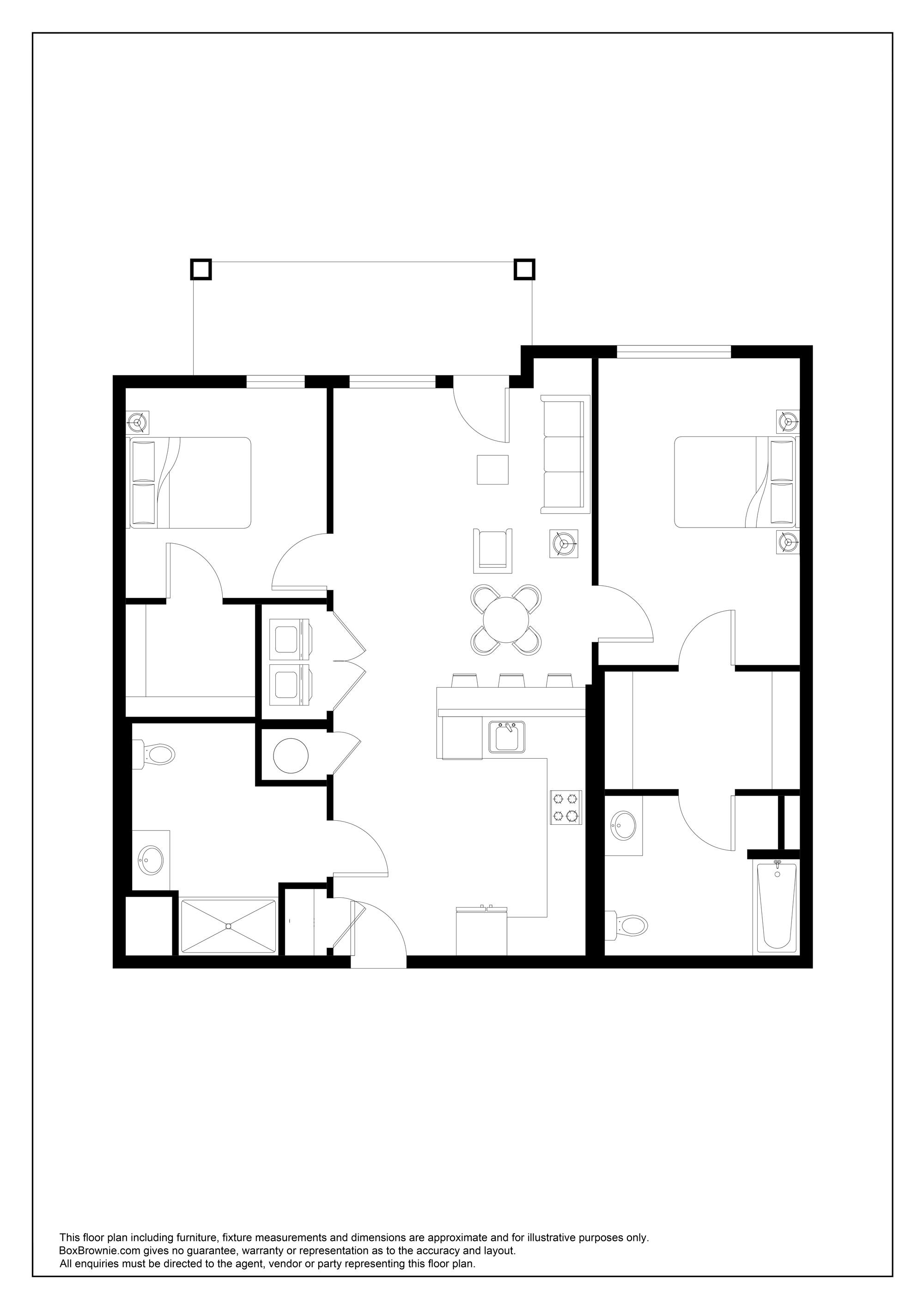 Floorplan for Unit 1104