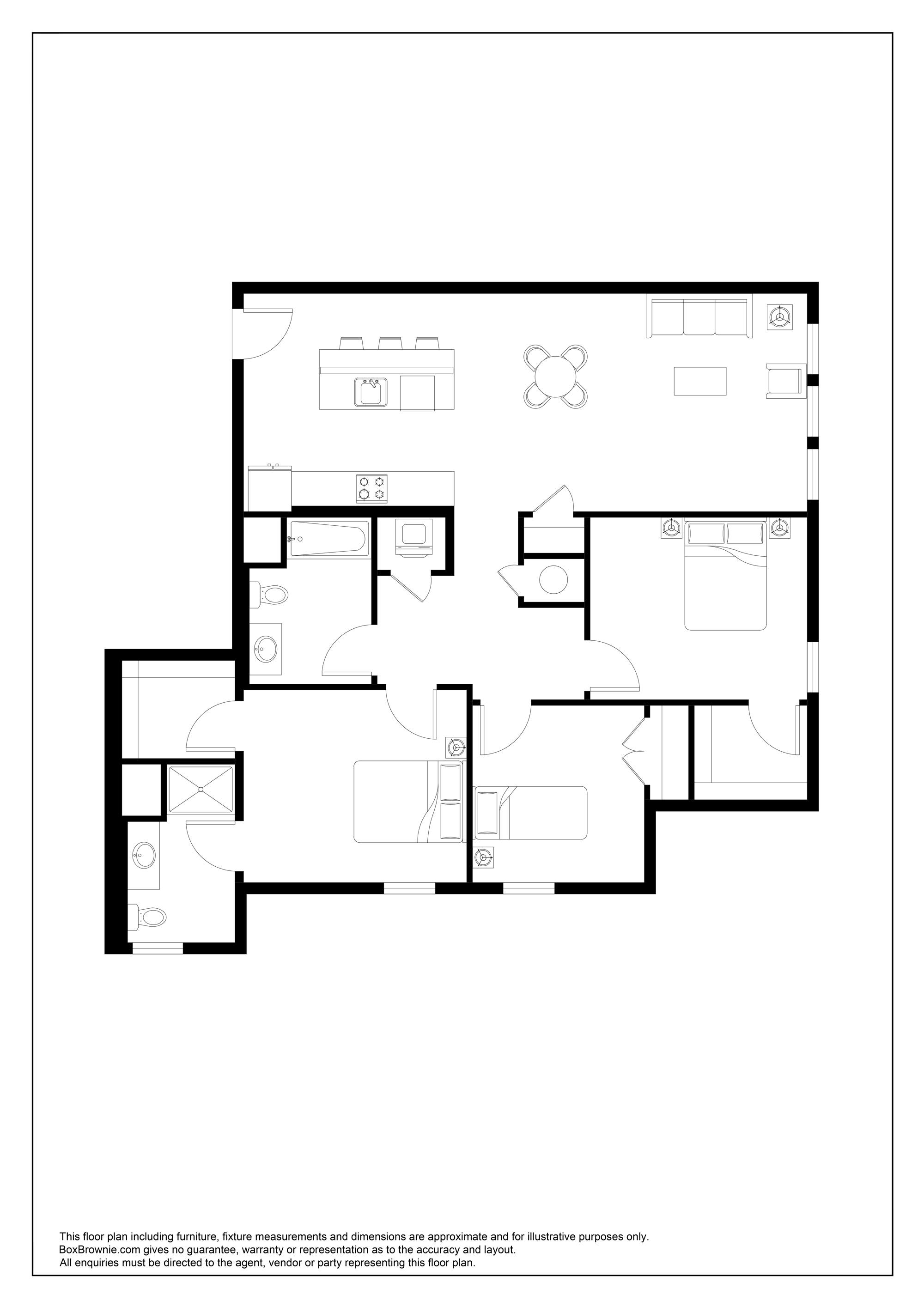 Floorplan for Unit 1201