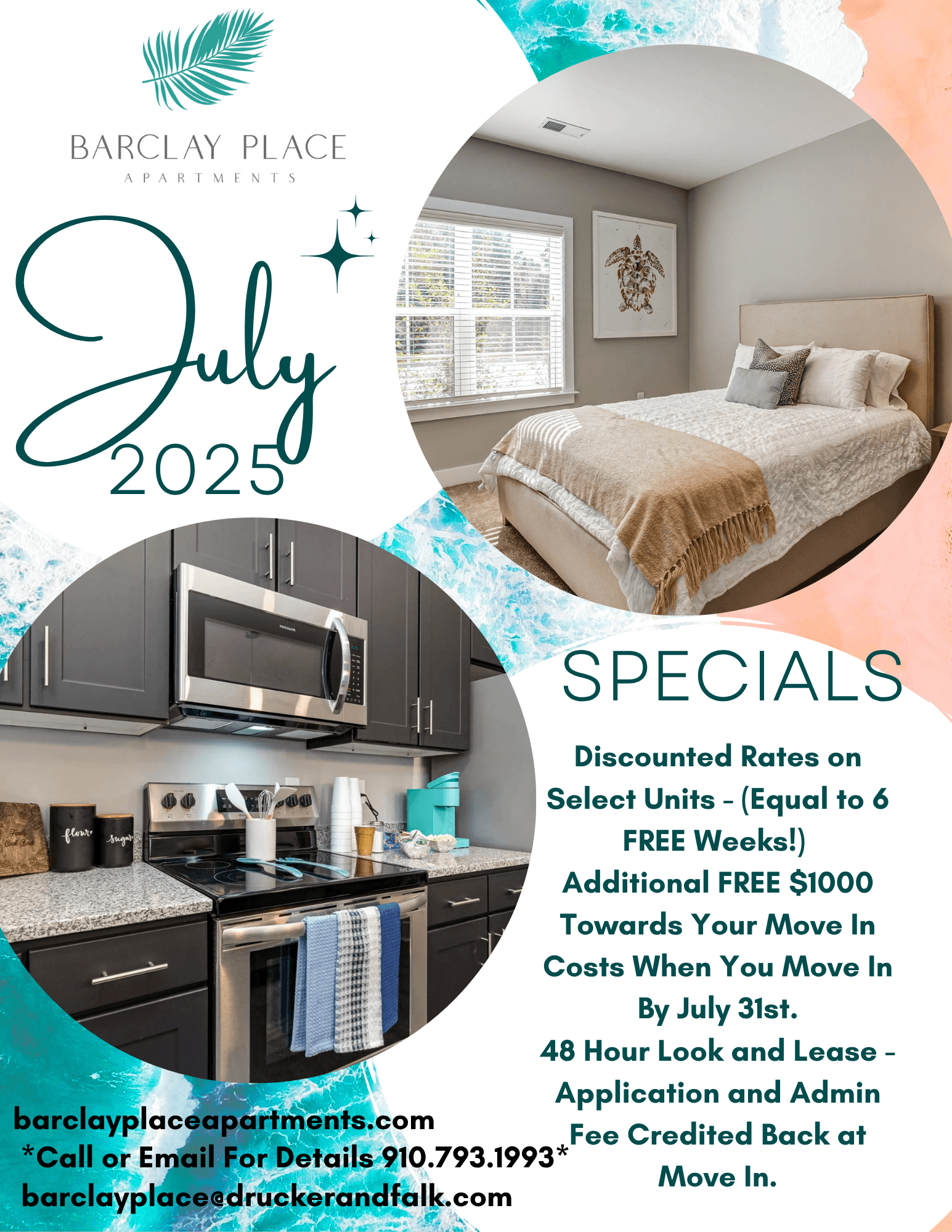 Act now on our discounted rates during July! Call 9107931993 for more details