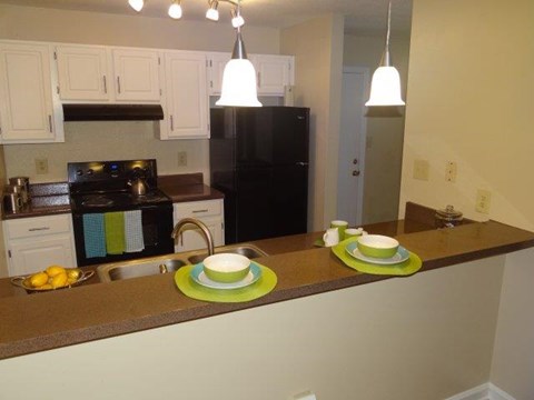 Kitchen at Pine Winds Apartments in Raleigh NC 2